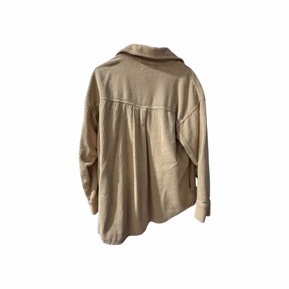 Faherty Beige Corduroy Women’s Jacket Size L Cabincore Coastal Cowgirl Western - Picture 2 of 7